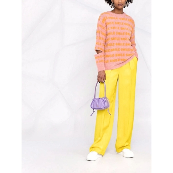 Stella McCartney Smile Spell Out Fluffy Words Cut Out Sweater - Picture 2 of 6